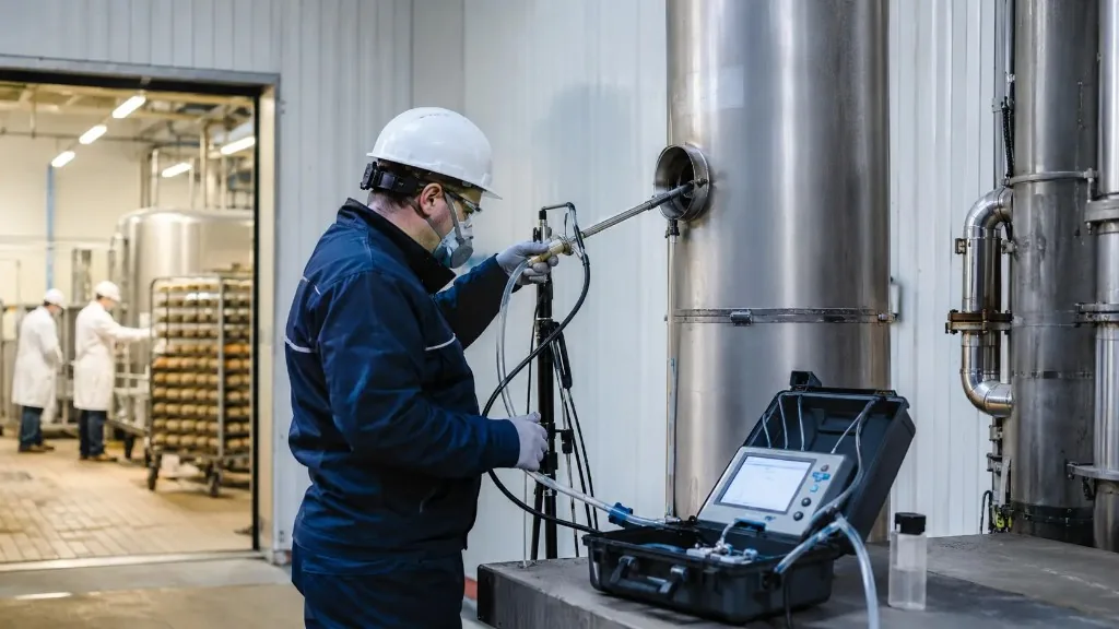 Potravinářský nebo balicí provoz se spalovacím nebo technologickým zdrojem